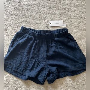 NWT Maven West Gauze Shorts in Navy